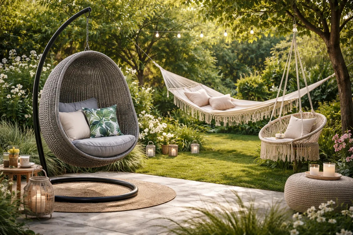 Comment choisir le mobilier suspendu idéal pour un jardin détente