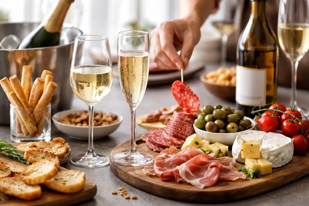 Comment choisir les gestes de table pour un apéritif avec vin et champagne